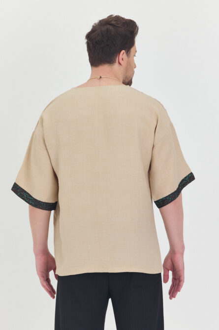 2'li Keten Takım Şalvar ve Gömlek - Görsel 5