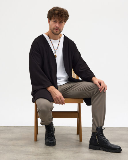 Pantolon Tşört Kimono 3'lü Set - Görsel 6