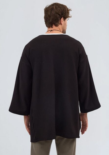 2 İplik Fakir Kol Kimono Owersize - Görsel 5