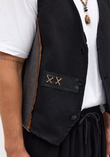 Etnik Desen Bohem Kaşe Yelek - Görsel 12