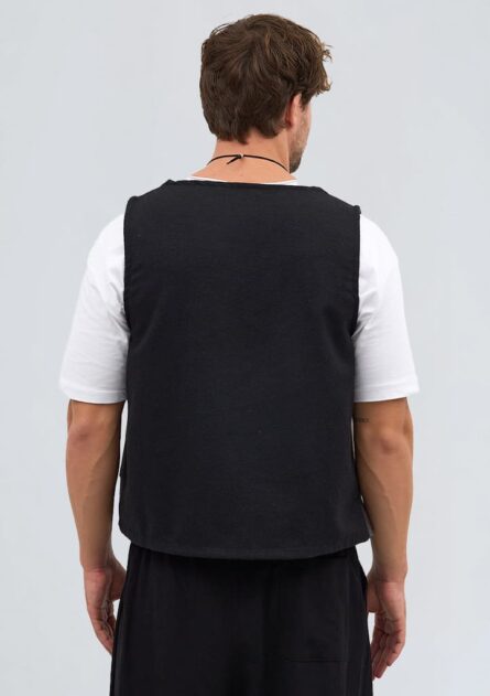 Etnik Desen Bohem Kaşe Yelek - Görsel 13