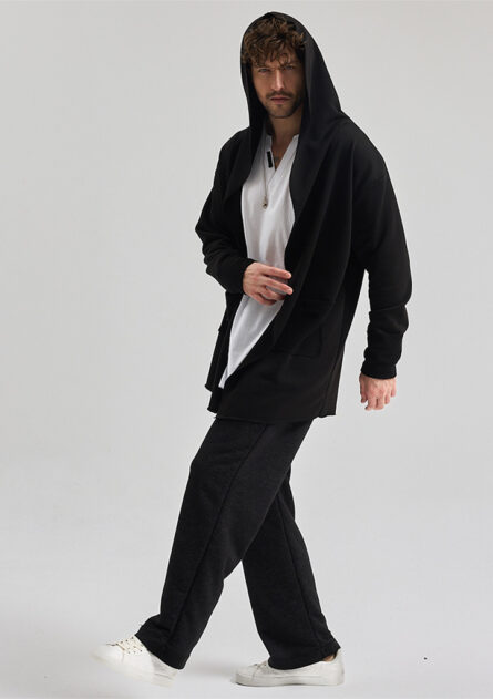 BABBOSS Panço ve V Yaka Asimetrik Tişört 2'li Kombin - Görsel 3