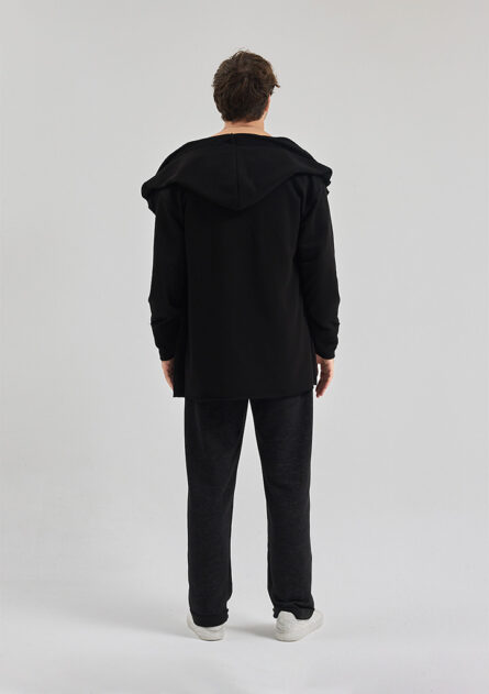 BABBOSS Panço ve V Yaka Asimetrik Tişört 2'li Kombin - Görsel 4